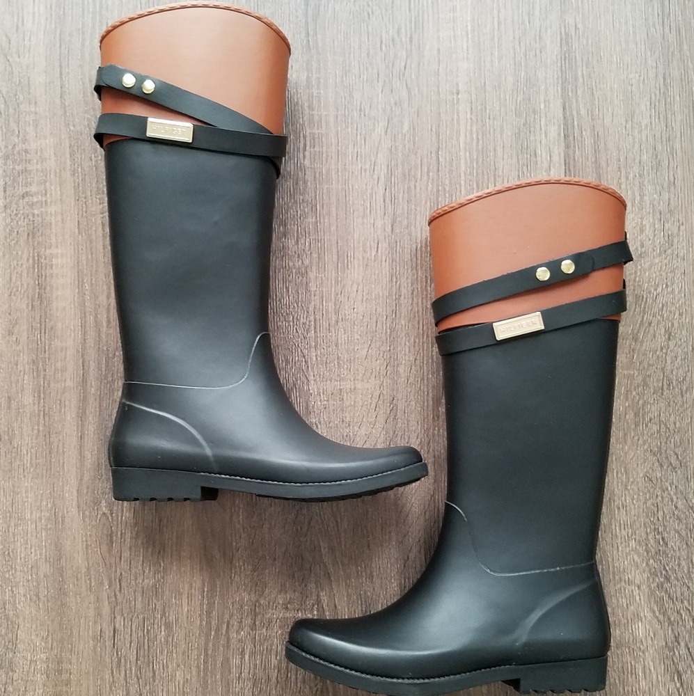 Tommy Hilfiger Women's Tall Rain Boots Size 6